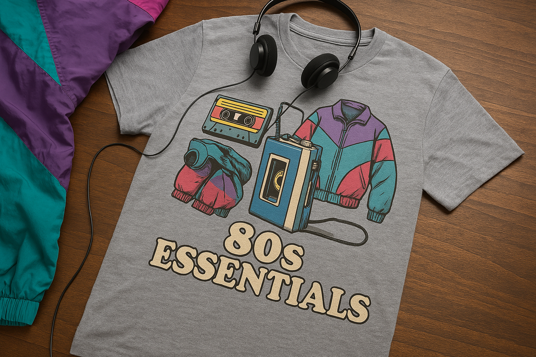 Cassette Tapes, Walkmans & Windbreakers: 80s Essentials You’ll Love on a Tee